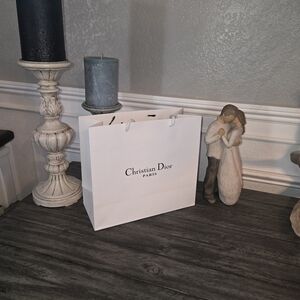 Dior White Shopping Bag